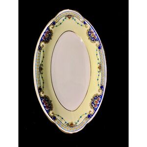 Vintage Thomas Bavaria Oval Serving Bowl Dish Floral Gold Trim Beautiful ~ Video